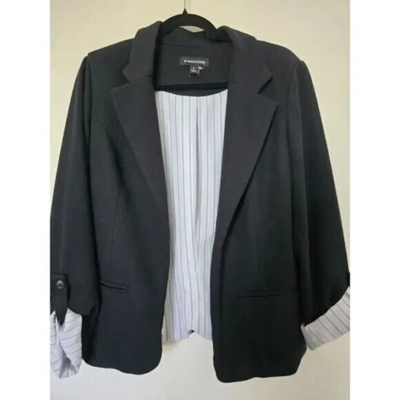 STICHFIX 41 HAWTHORN Natalie Knit Blazer M Black - Picture 1 of 5